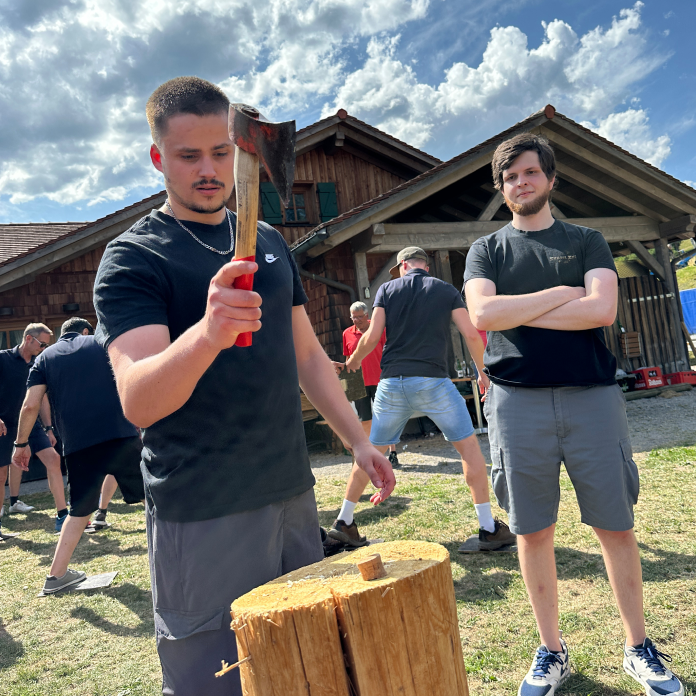 Sommerfest Teamevent axtwurf