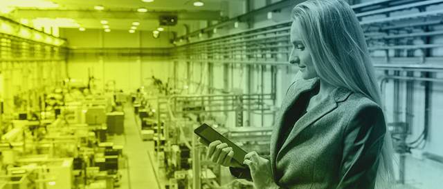 Eine Auditorin bei der Arbeit