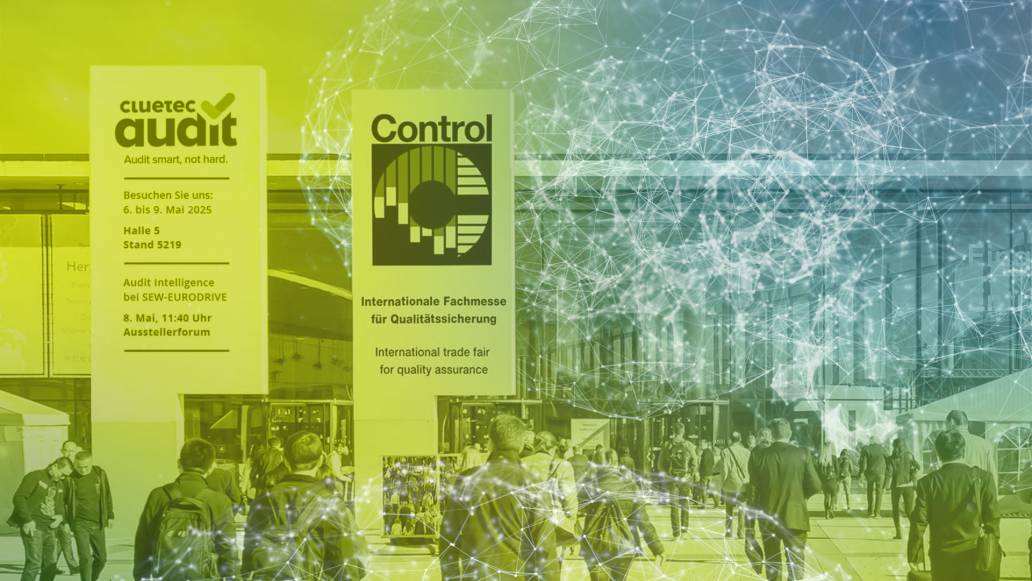 Hintergrundbild: Fachmesse Control, Eingangsbereich Messe Stuttgart