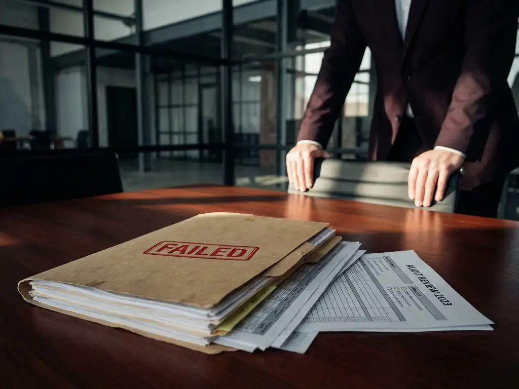 Offener Aktenordner mit rotem 