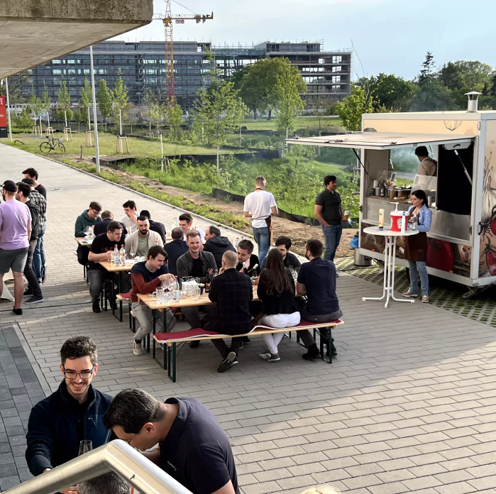 Sommerfest grillen Im hof